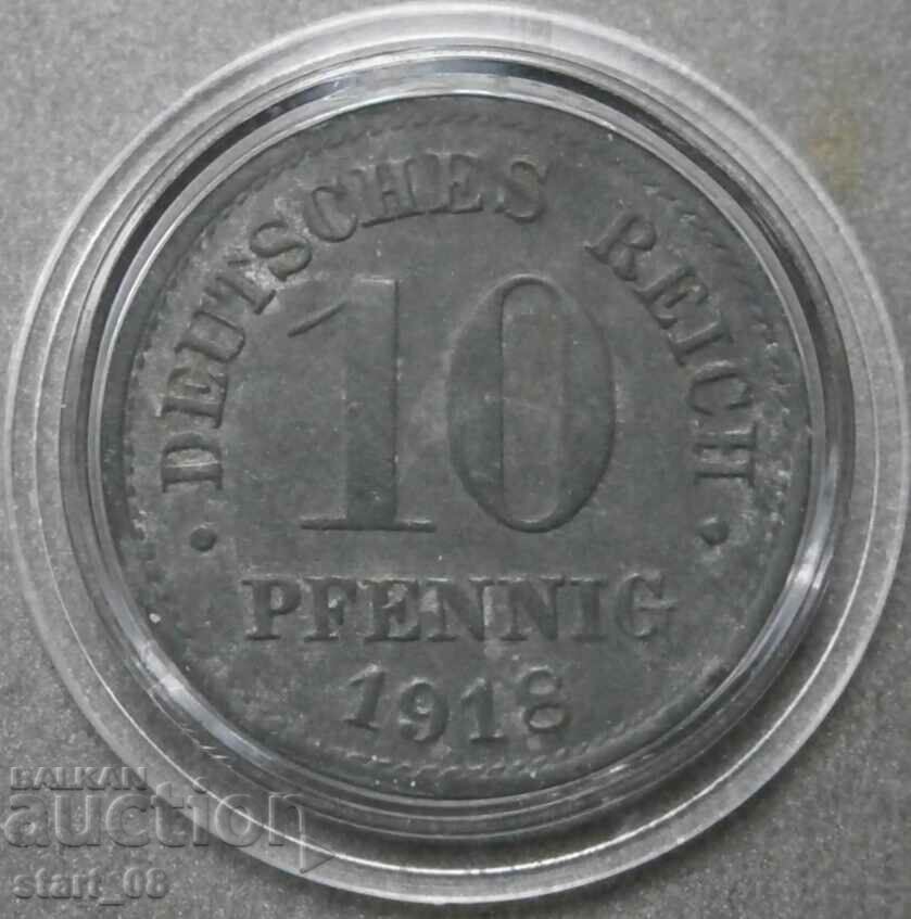 10 пфенига 1918