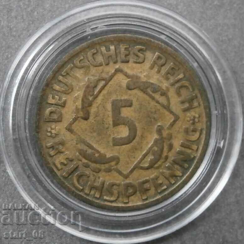 Германия 5 райхспфенига 1925