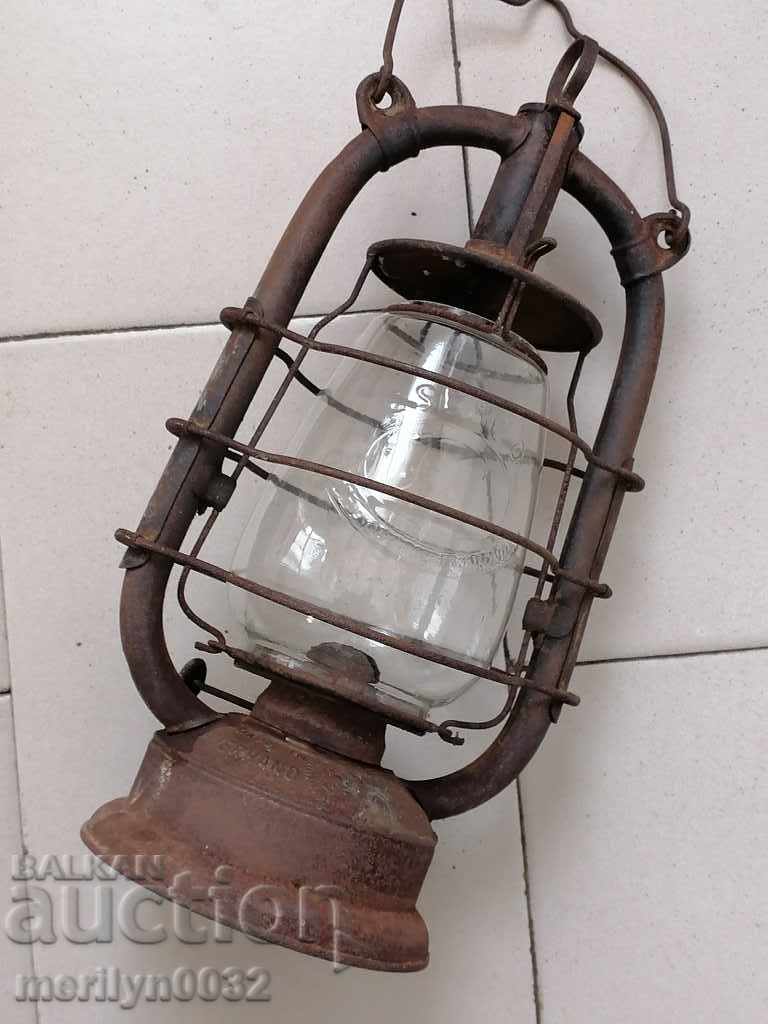 Old German German lantern, lamp, World War I - 7 Old German German lantern, lamp, World War I - 7