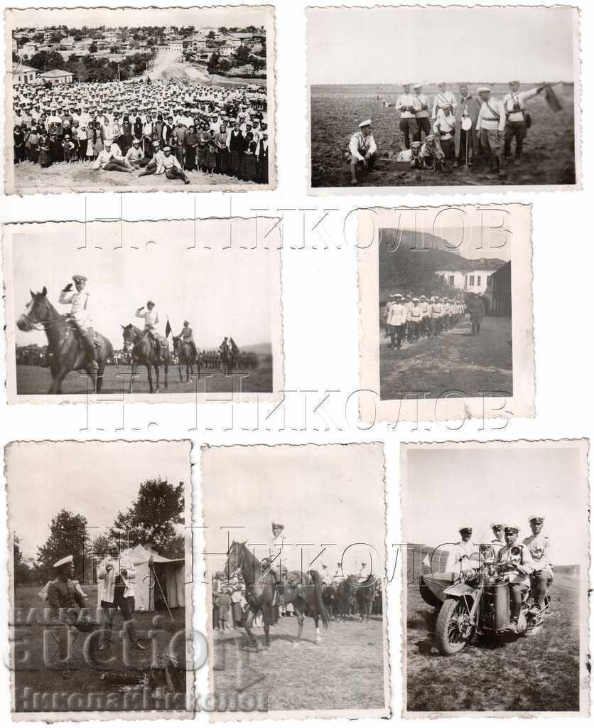LOT 7x SMALL OLD PICTURES MILITARY MILITARY LIFE B275