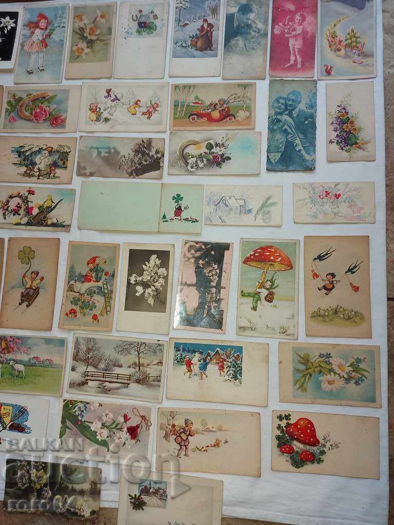 Auction GREETING CARDS - SMALL - 1927 - 1965 Auction GREETING CARDS - SMALL - 1927 - 1965