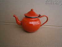 Ceainic smalț GREAT LITTLE RED din anii 60