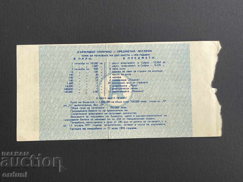 2174 Bulgaria lottery ticket 50 st. 1970 6 Lottery Title with price 10.00 BGN | € 5.11 2174 Bulgaria lottery ticket 50 st. 1970 6 Lottery Title with price 10.00 BGN | € 5.11