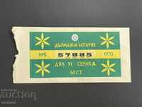 2174 bilet de loterie Bulgaria 50 st. 1970 6 Titlul loteriei
