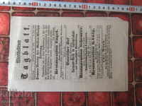 Παλαιά Γερμανική Εφημερίδα 1865 Πρωτότυπο 13