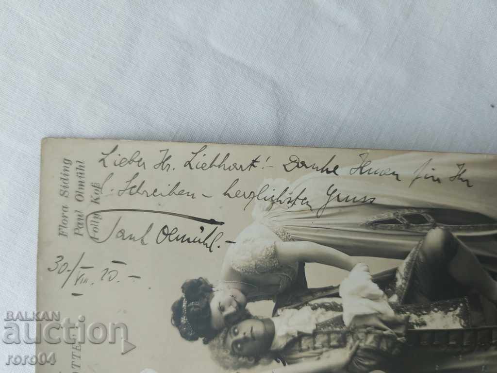 Auction POSTCARD - AUTOGRAPH - 1910 Auction POSTCARD - AUTOGRAPH - 1910