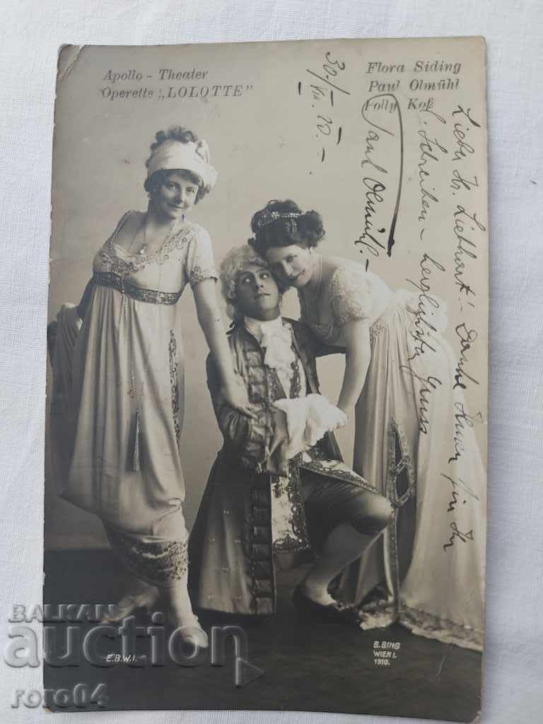 POSTCARD - AUTOGRAPH - 1910 - 7 POSTCARD - AUTOGRAPH - 1910 - 7