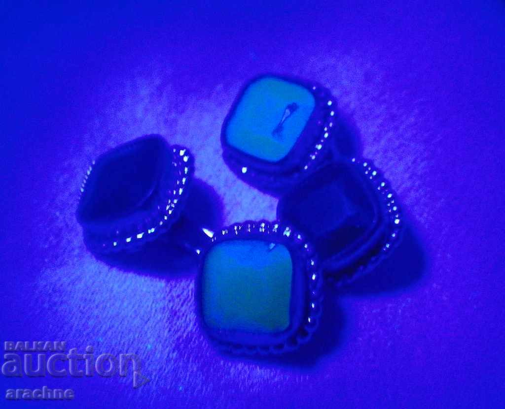 Μοναδικά Βρετανικά κουμπιά art deco / ή κουμπιά / με ουράνιο - 6