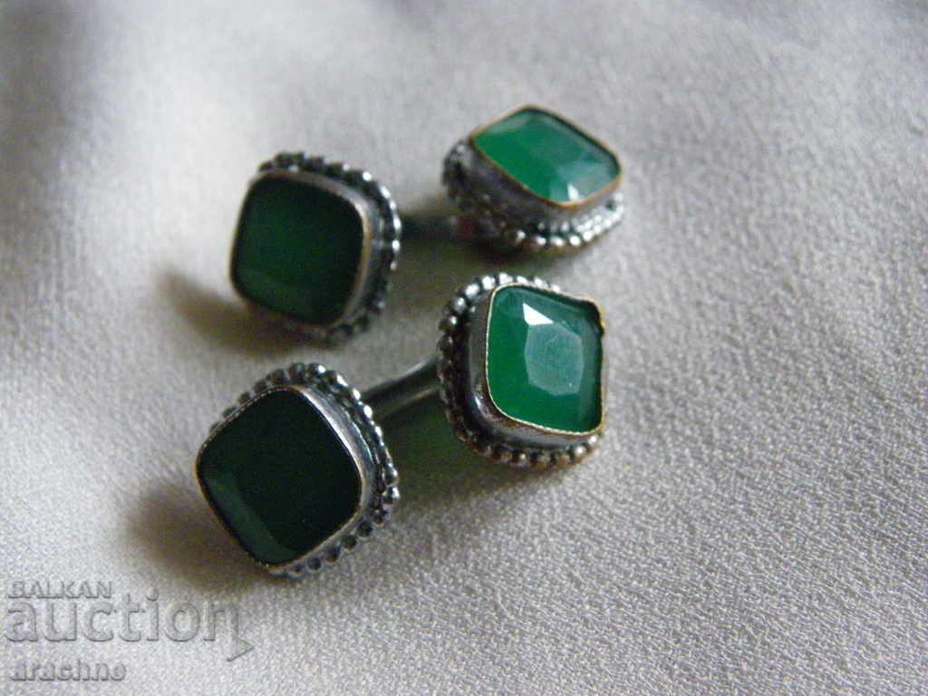 Butoane unice britanice art deco / sau nasturi / cu uraniu - 7