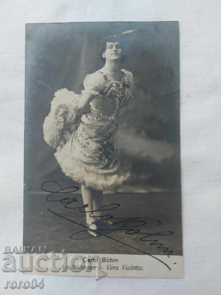 CARTE POșTALĂ - AUTOGRAF - 29. II. 1908