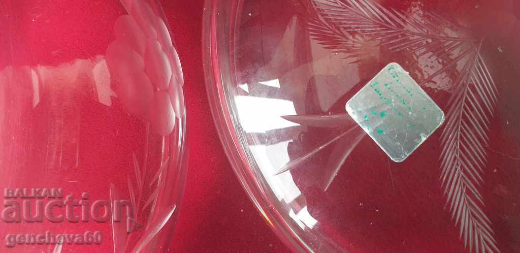 Auction Crystal cake bowl with lid Auction Crystal cake bowl with lid