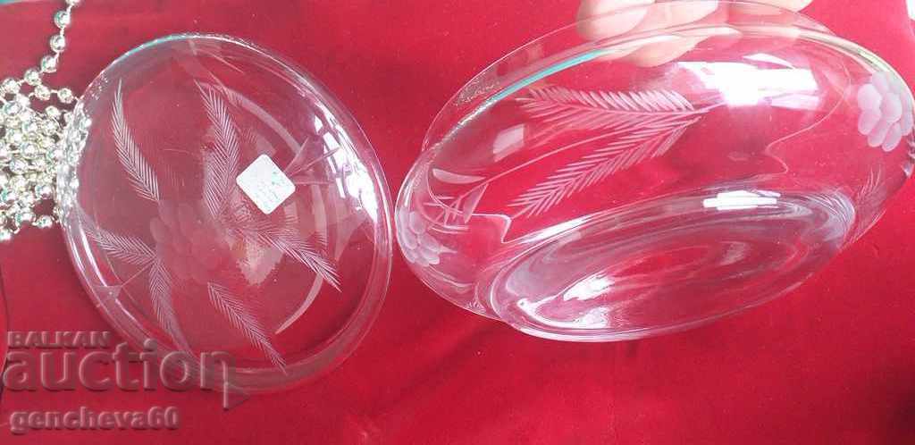 Crystal cake bowl with lid - 5 Crystal cake bowl with lid - 5