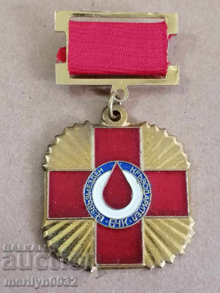 Medalie Ecuson de donator de sânge gratuit