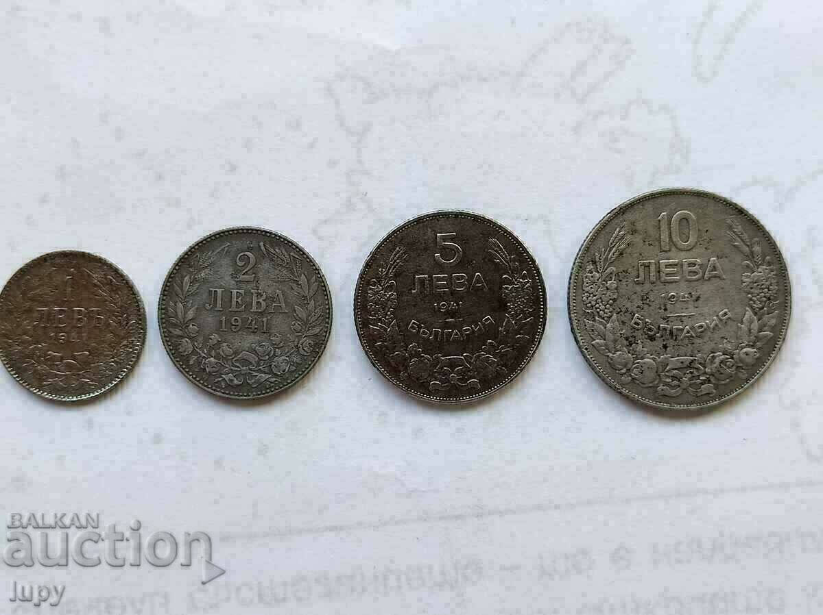 ЛОТ 1941г. 1,2,5,10 лева. Промоция.l