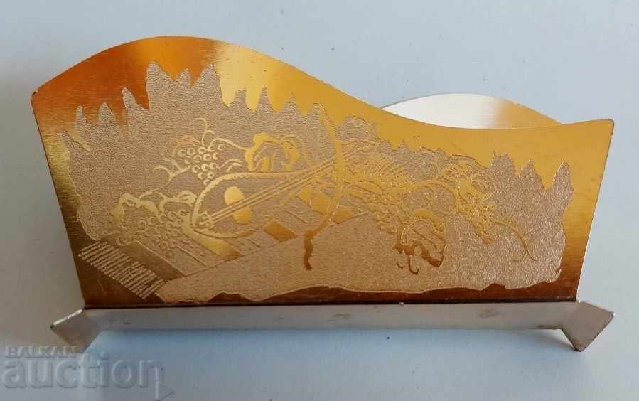 Auction  SOC RARE ENGRAVED METAL NAPKINSNIP NAPKIN SOCA NRB