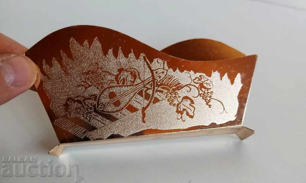 Delivery of SOC RARE ENGRAVED METAL NAPKINSNIP NAPKIN SOCA NRB