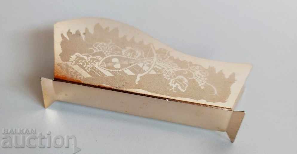 SOC RARE ENGRAVED METAL NAPKINSNIP NAPKIN SOCA NRB - 5