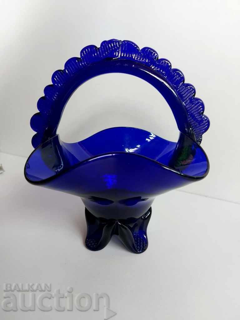 SOC GLASS BONBONIER BLUE GLASS BLUE BLUE NRB SOCA - 5 SOC GLASS BONBONIER BLUE GLASS BLUE BLUE NRB SOCA - 5