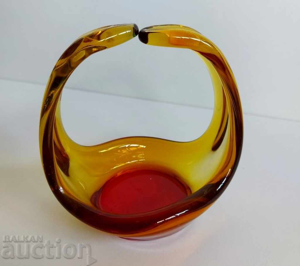 SOC GLASS BONBONIER SOCA COMMUNISM PRC - 5 SOC GLASS BONBONIER SOCA COMMUNISM PRC - 5