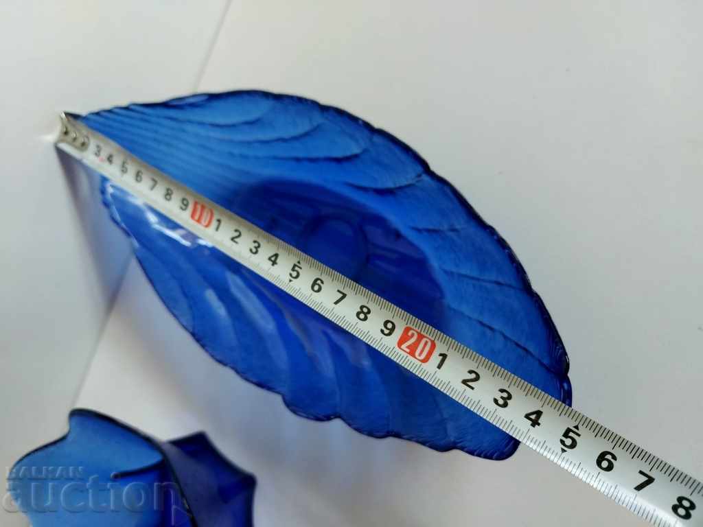 SOC LOT GLASS ARCOPAL BONBONIER FRUIT BREAKER SOCA BLUE BLUE - 5 SOC LOT GLASS ARCOPAL BONBONIER FRUIT BREAKER SOCA BLUE BLUE - 5