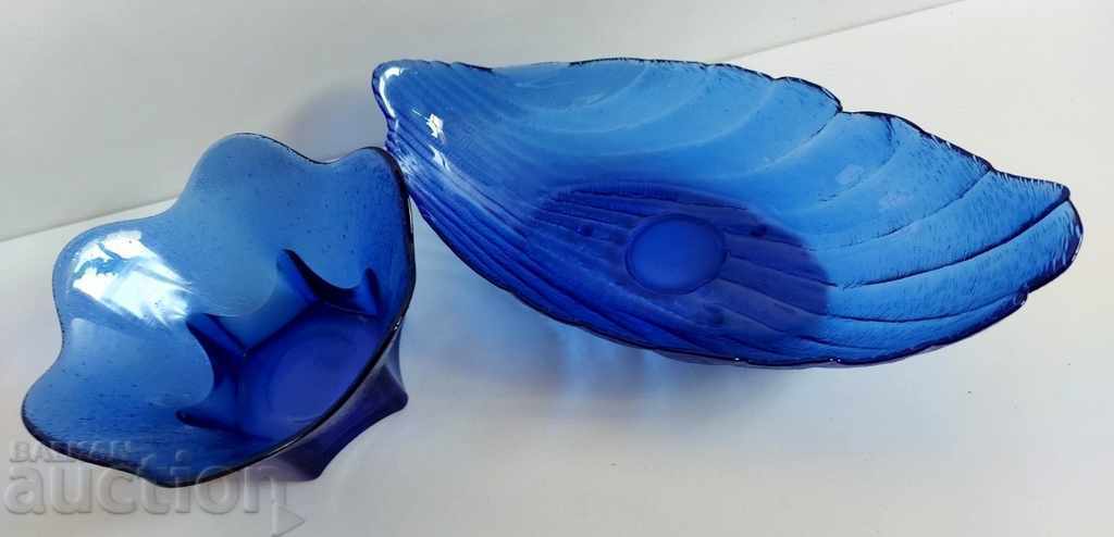 SOC LOT GLASS ARCOPAL BONBONIER FRUIT BREAK SOCA BLUE BLUE