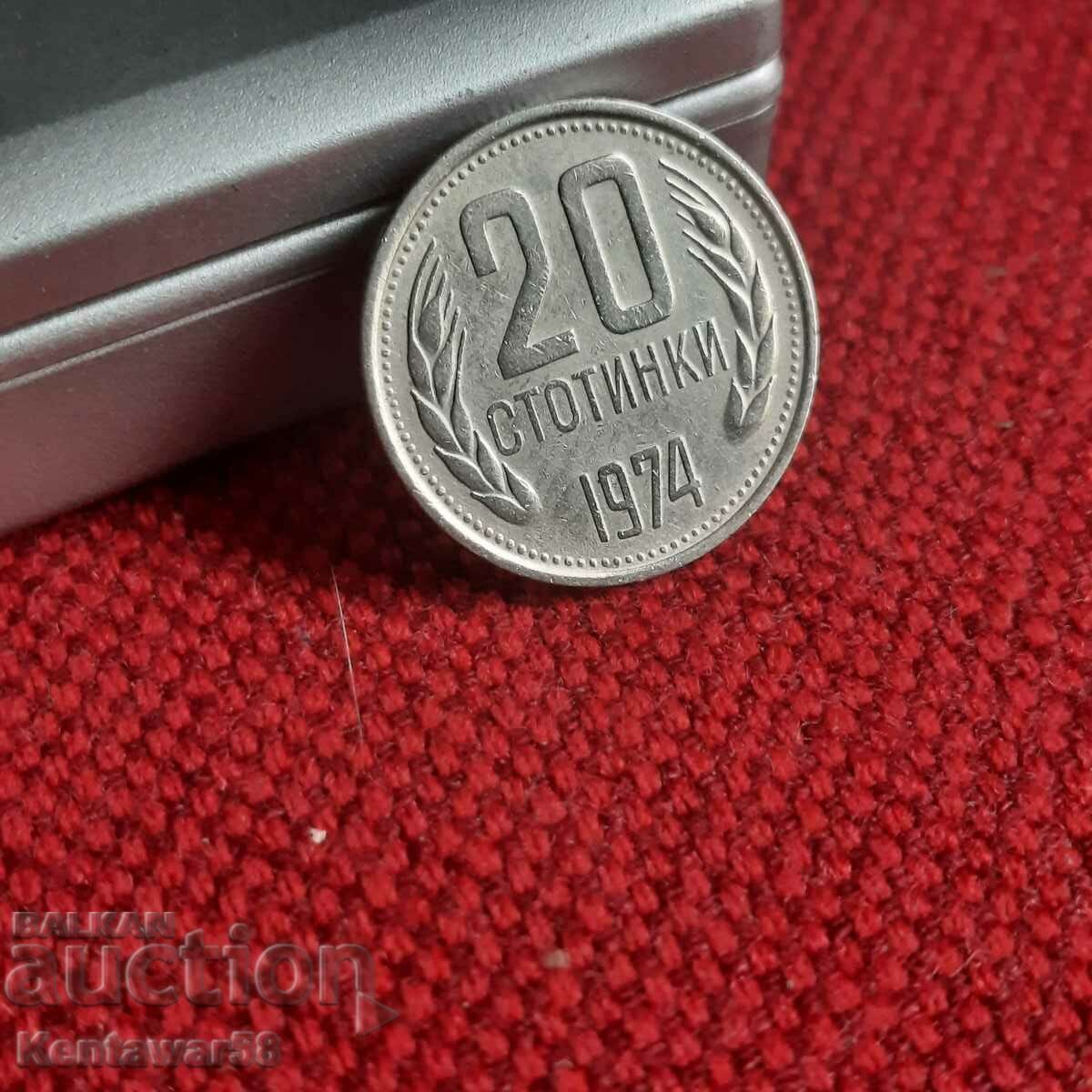 Bulgaria - 20 stotinki 1974 Bulgaria - 20 stotinki 1974