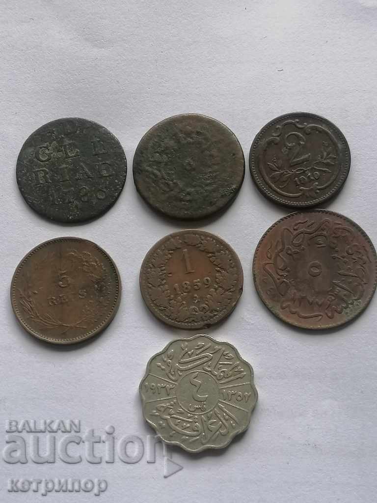 O mulțime de monede interesante Irak Turcia Austria Portugalia