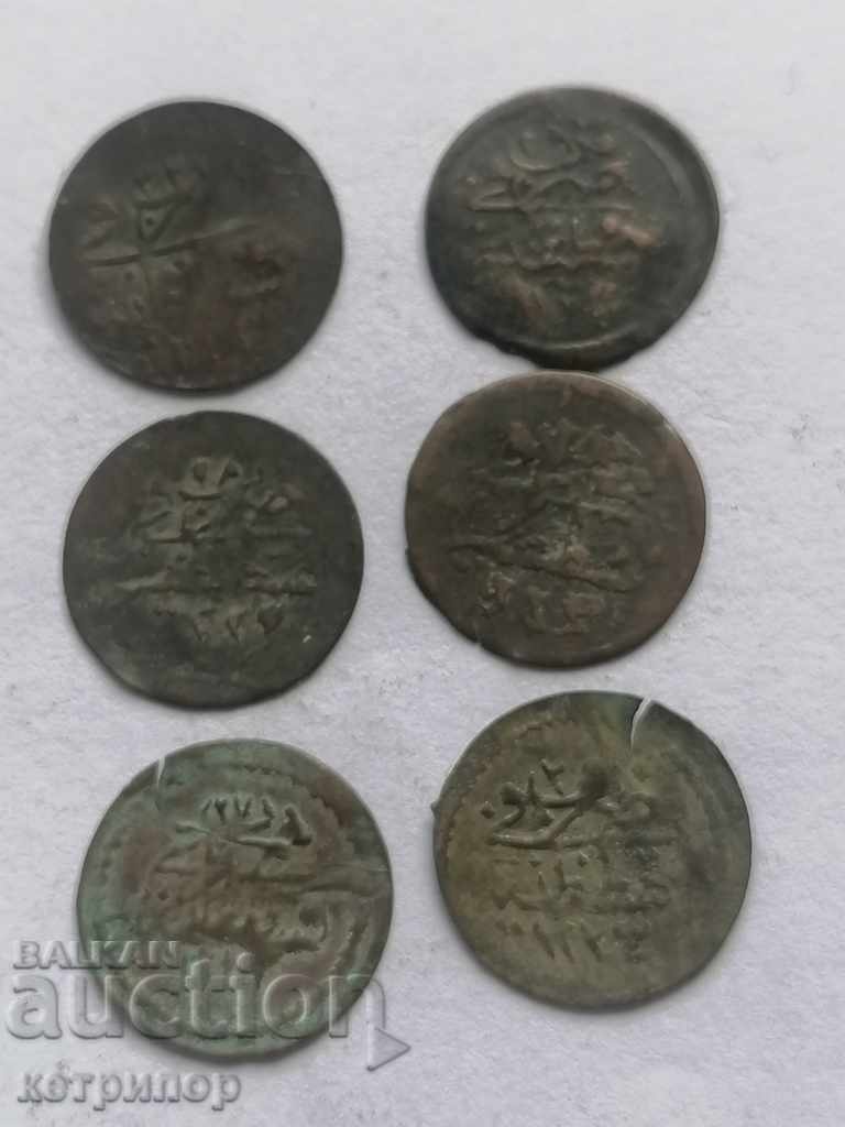 Лот  монети по 1 пара 1223г Турция Османска