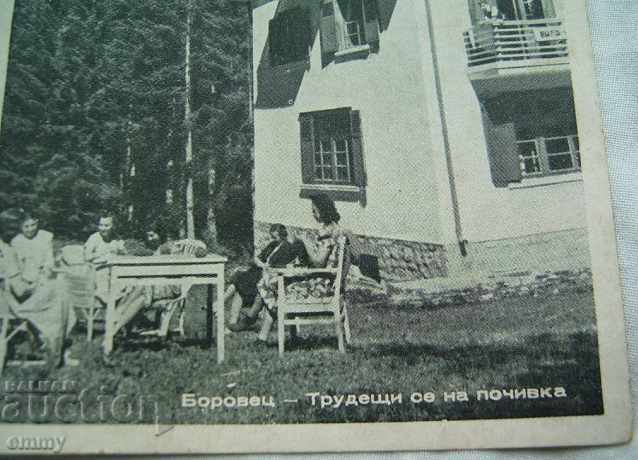 Auction Old postcard Borovets - "Working on vacation" Auction Old postcard Borovets - "Working on vacation"