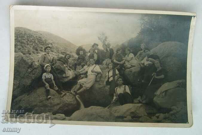 Old postcard photo Vitosha - "The Golden Bridges"