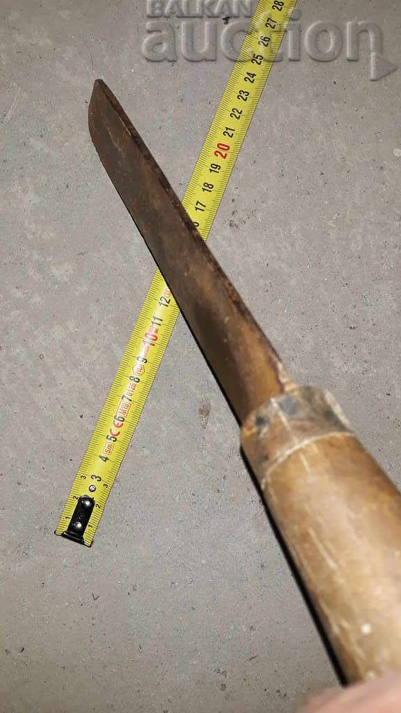 Auction Old forged KNIFE CUTTER blade, wrought iron Auction Old forged KNIFE CUTTER blade, wrought iron