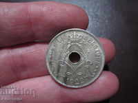1922 Belgium 25 cents