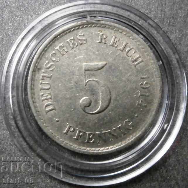 Germania 5 pfennig 1914
