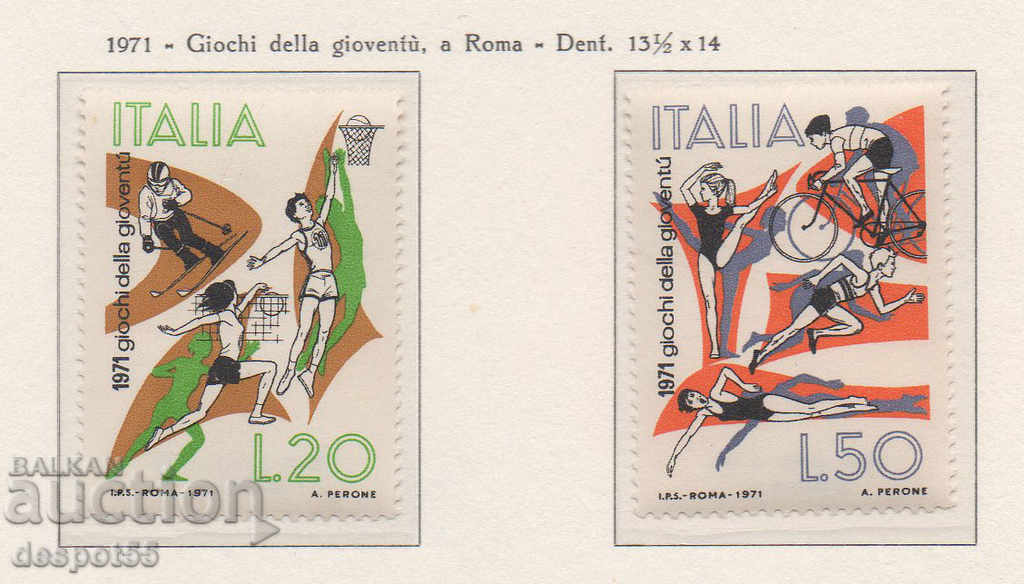 1971. Италия. Младежки игри.