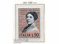 1971 Italia. Grazia Deledda (1877-1936), scriitor.