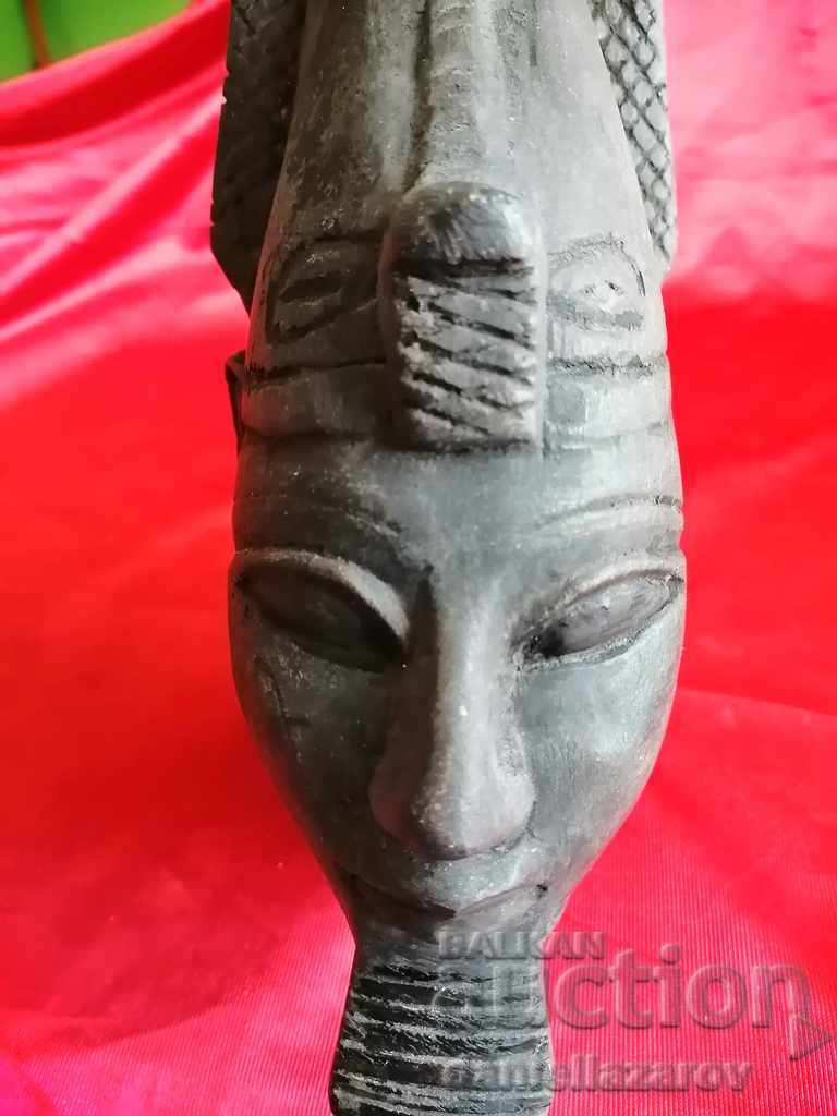 Livrarea Statuie unica FARAON Statueta cu cap de teracota Livrarea Statuie unica FARAON Statueta cu cap de teracota