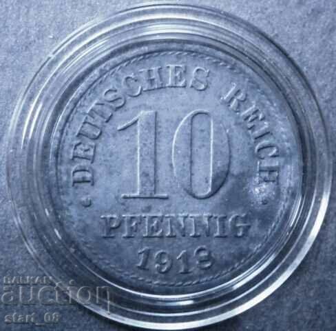 Германия 10 пфенига 1918