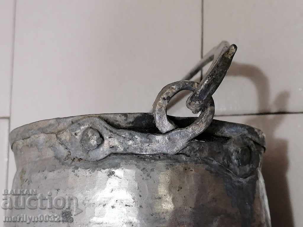 Παλιά χάλκινη κατσαρόλα, χαλκός, καζάνι, καζάνι, χάλκινο σκεύος - 7 Παλιά χάλκινη κατσαρόλα, χαλκός, καζάνι, καζάνι, χάλκινο σκεύος - 7