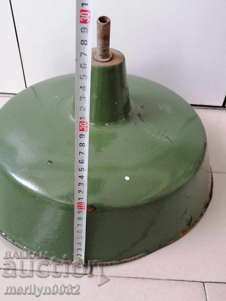 Licitație Lampă reflector emailat dublu email reflector email 60s it Licitație Lampă reflector emailat dublu email reflector email 60s it