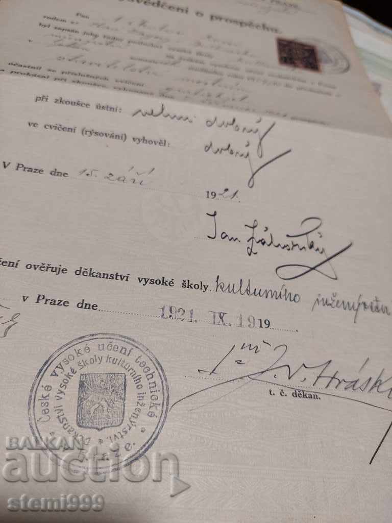 Licitație Certificat de realizare Republica Cehă 1919