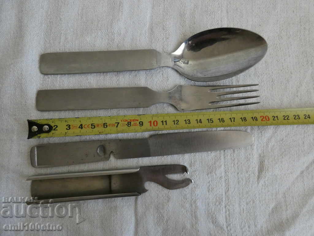 Military set Knife fork spoon opener ABS AETERNA - 5 Military set Knife fork spoon opener ABS AETERNA - 5