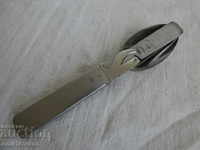 Войнишки комплект Нож вилица лъжица отварачка ABS AETERNA