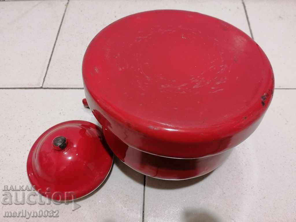 Enamelled teapot made of salt container with enamel - 7 Enamelled teapot made of salt container with enamel - 7