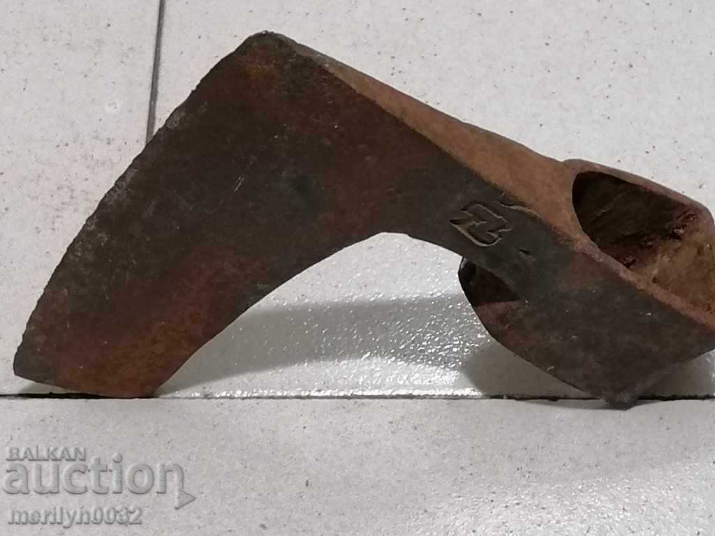 Auction An old ax tool wrought iron Auction An old ax tool wrought iron
