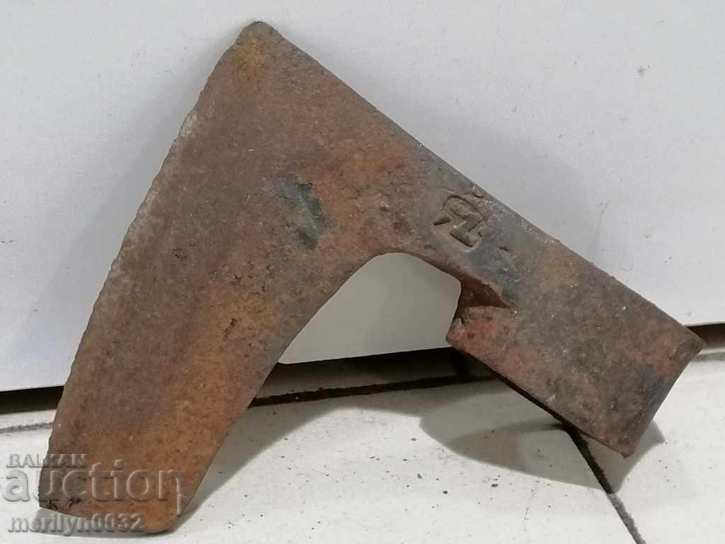 Topor vechi unealtă fier forjat - 5