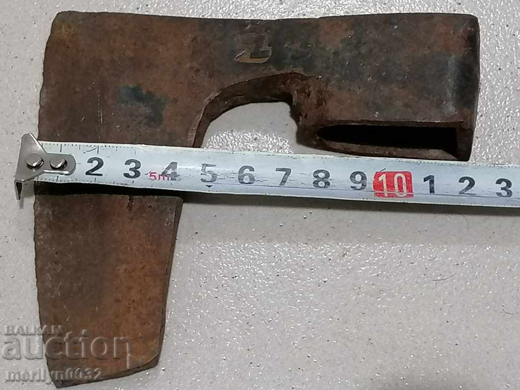 Topor vechi unealtă fier forjat - 6