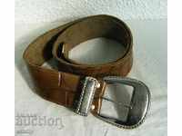 Leather belt "Rovcor" with buckle