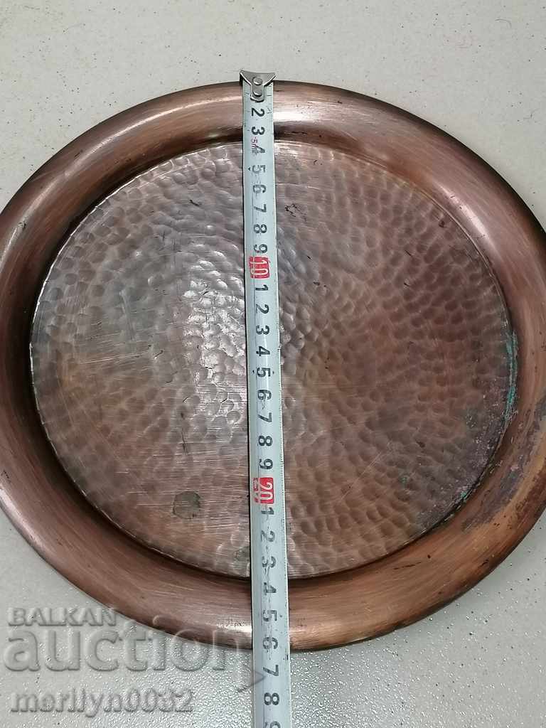 Old copper tray, sahan, copper, tray, pan - 5 Old copper tray, sahan, copper, tray, pan - 5