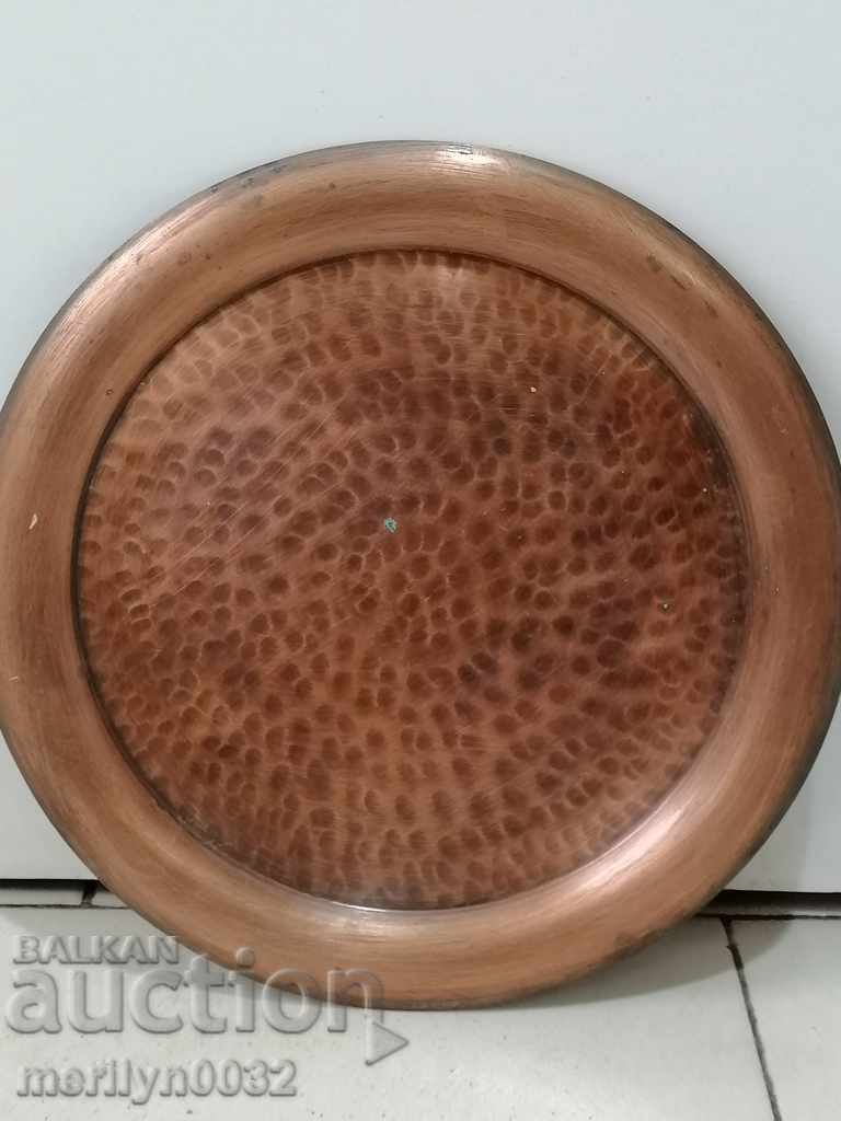 Old copper tray, sahan, copper, tray, pan with price 58.00 BGN | € 29.65 Old copper tray, sahan, copper, tray, pan with price 58.00 BGN | € 29.65