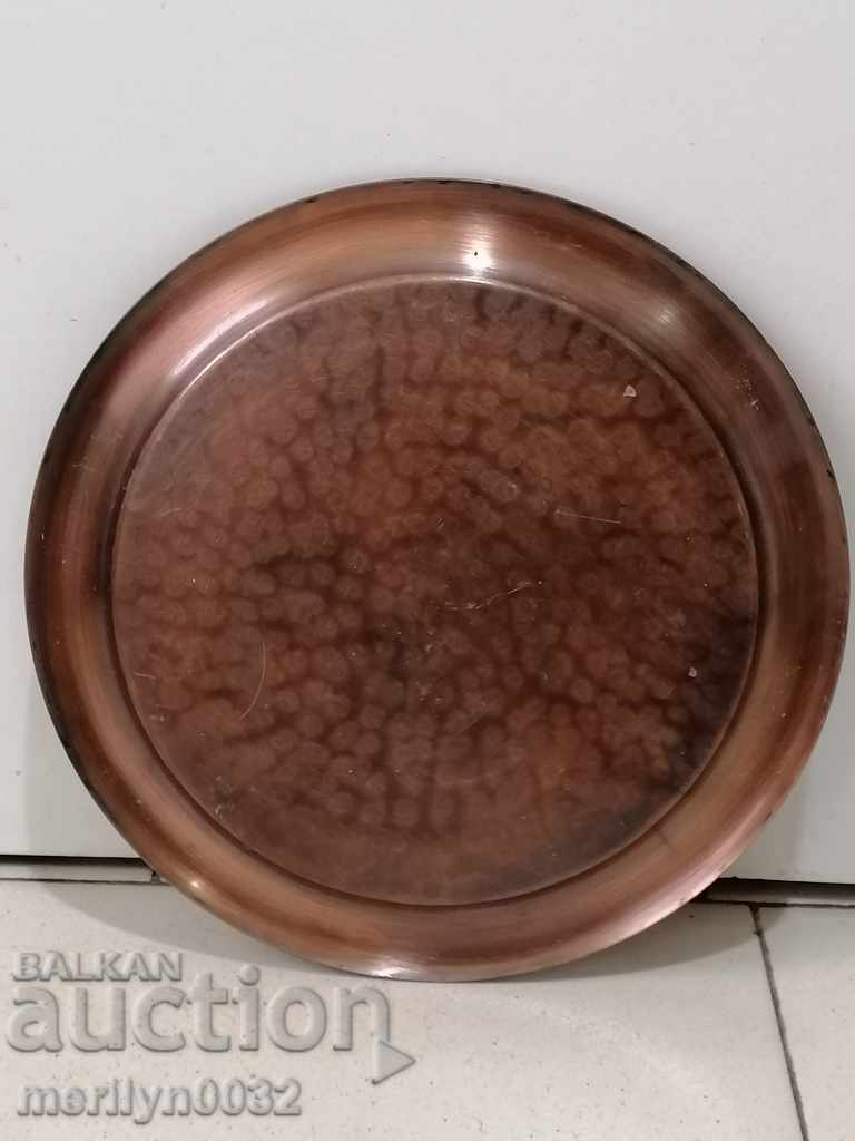 Auction Old copper tray, sahan, copper, tray, pan Auction Old copper tray, sahan, copper, tray, pan